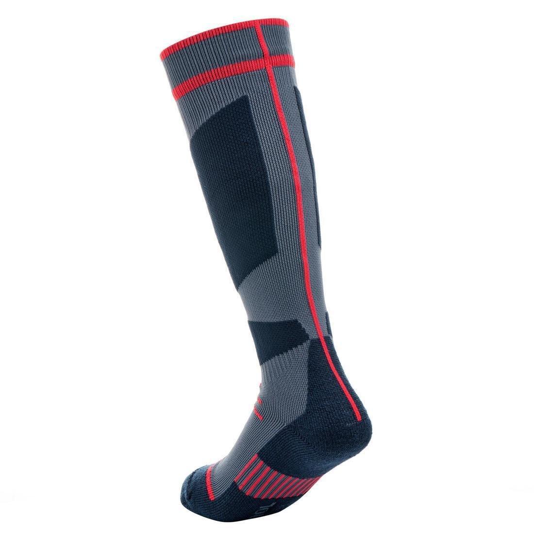 ORANGE CHILDREN'S SKI SOCKS 500, , large image number 1