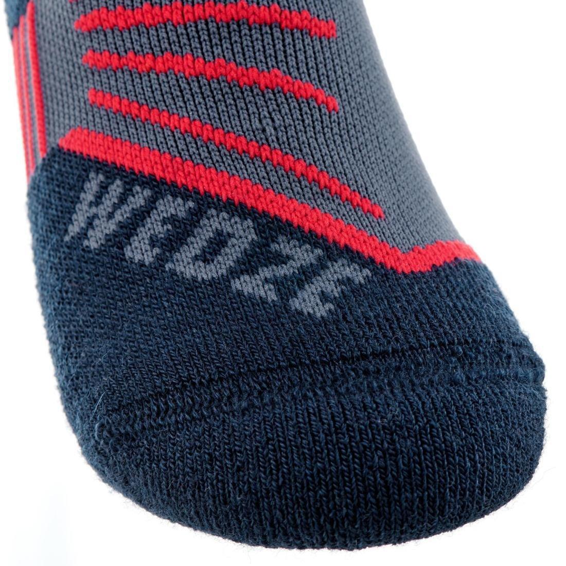 ORANGE CHILDREN'S SKI SOCKS 500, , large image number 3