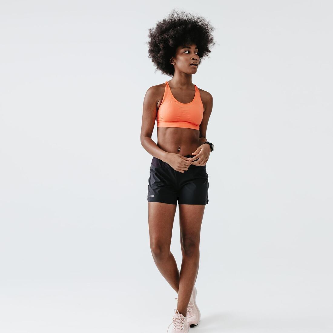 Women's Running Shorts Dry, Black, No Color, medium