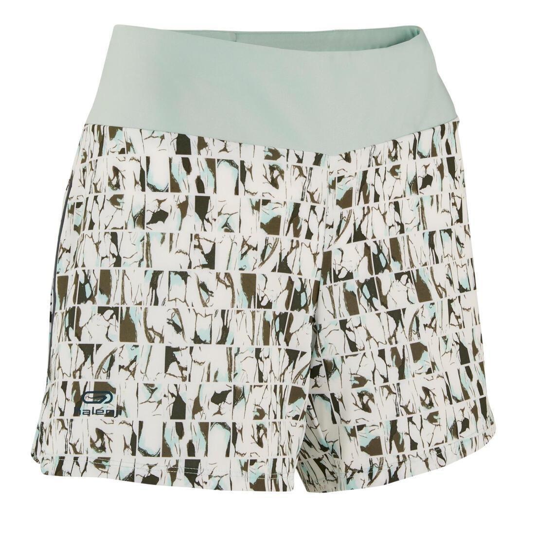 KALENJI - Run DryWomenRunning Shorts Print, Verdigris