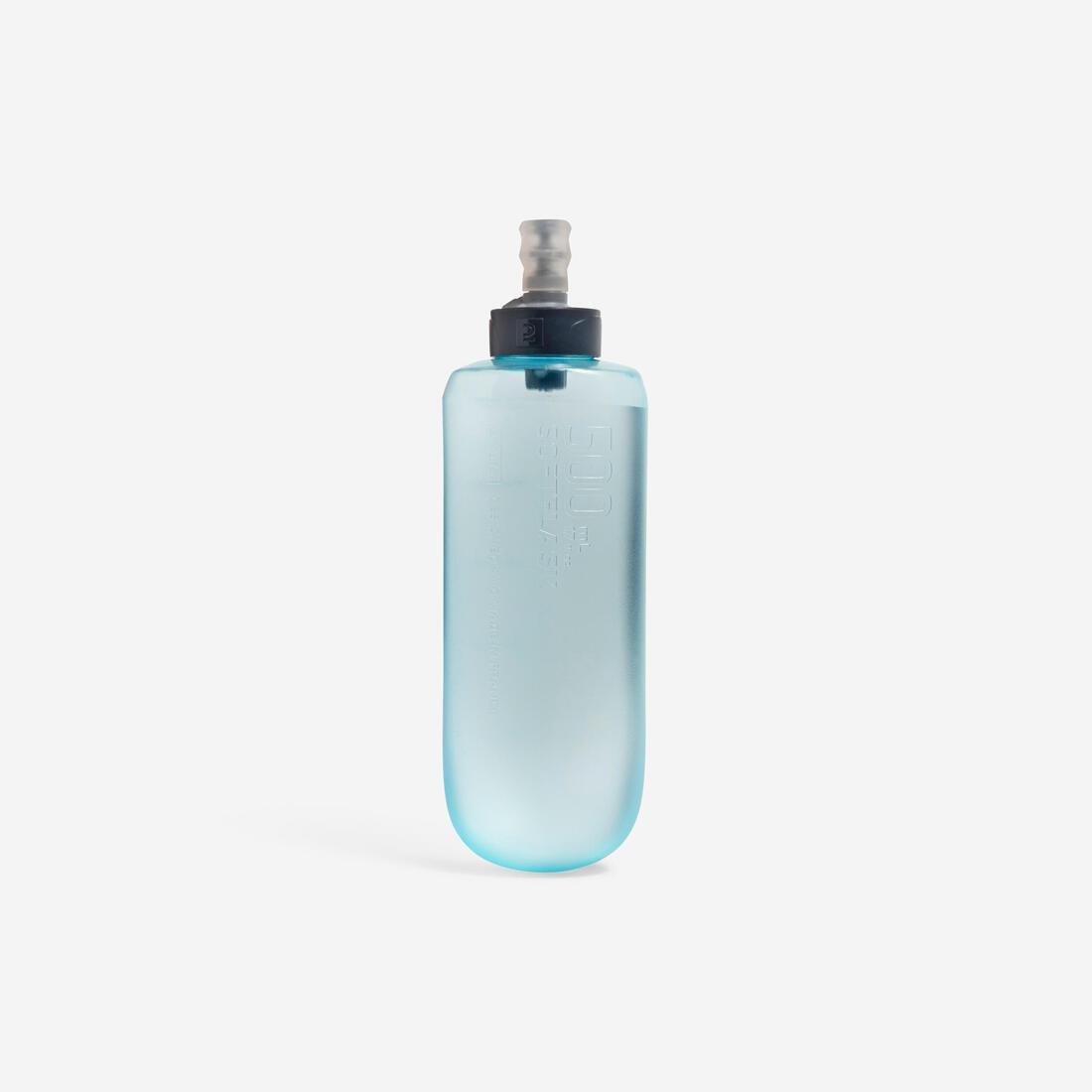 Trail Running Flexible Extruded Water Bottle - 500 Ml, Blue, , medium