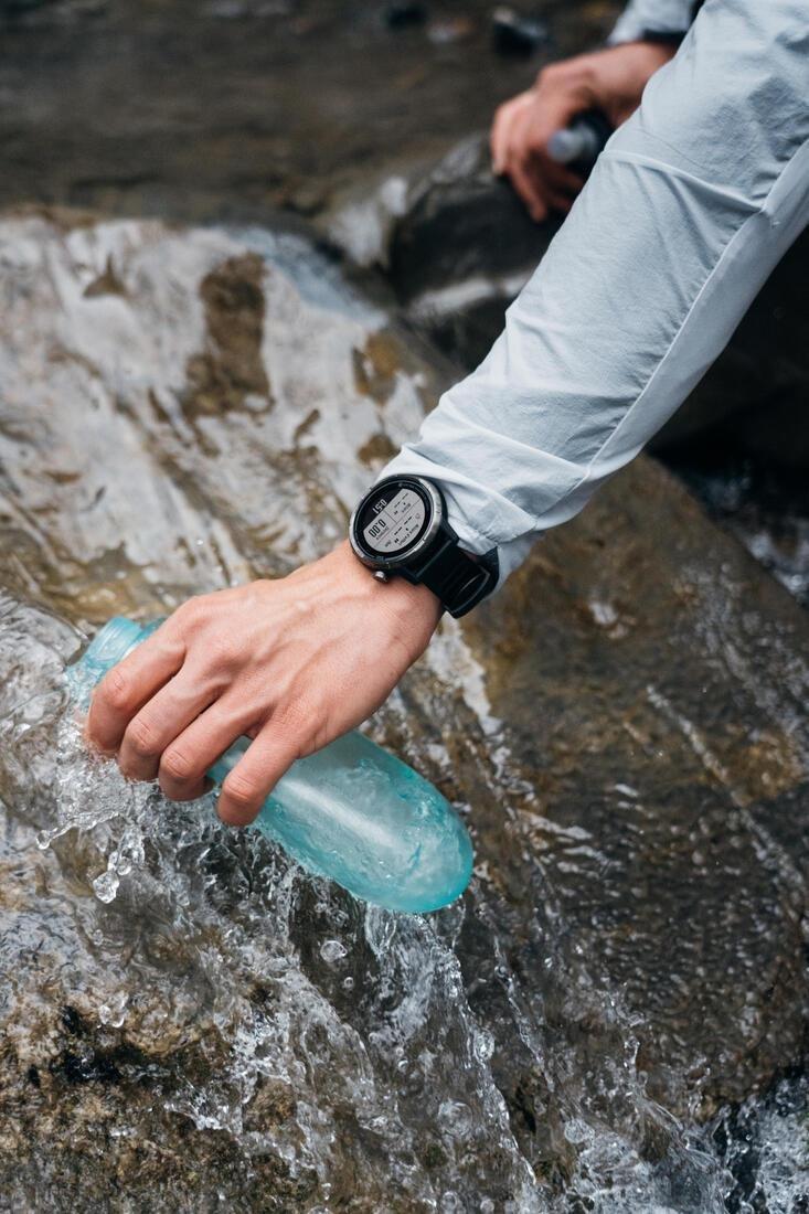 Trail Running Flexible Extruded Water Bottle - 500 Ml, Blue, No Color, large image number 9