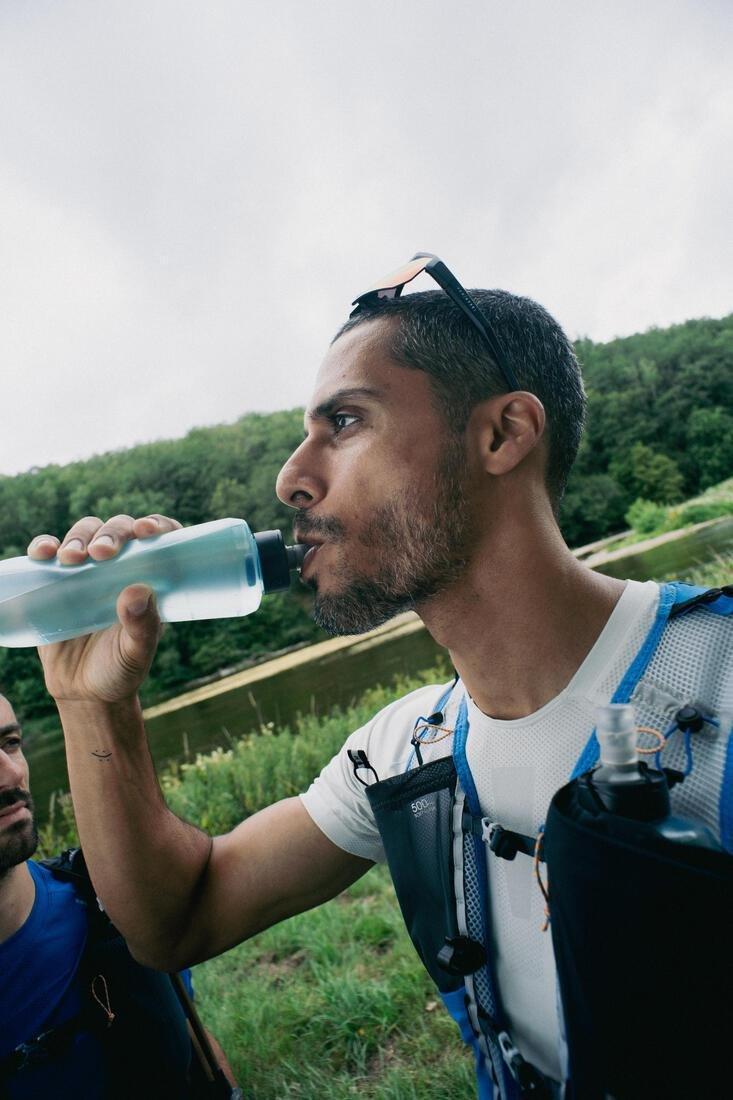 Trail Running Flexible Extruded Water Bottle - 500 Ml, Blue, No Color, large image number 10