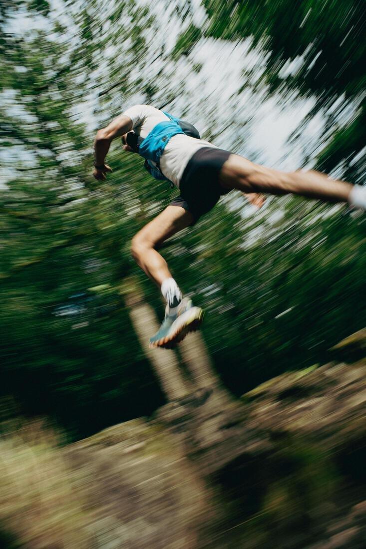 Trail Running Flexible Extruded Water Bottle - 500 Ml, Blue, No Color, large image number 11