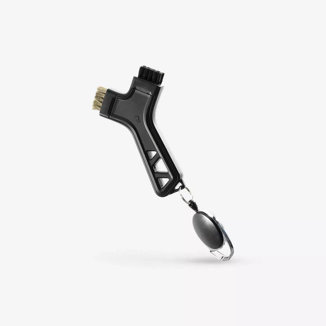 BLACK GOLF CLUB CLEANING BRUSH - INESIS BLACK, No Color, large image number 0