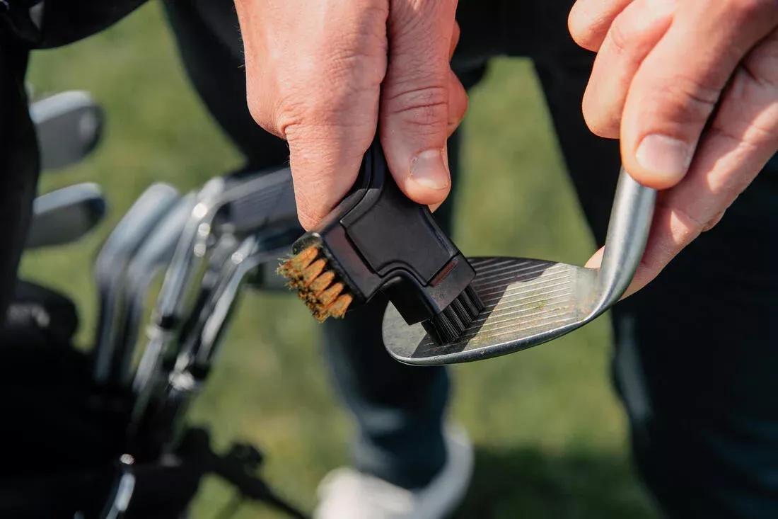 BLACK GOLF CLUB CLEANING BRUSH - INESIS BLACK, No Color, large image number 3