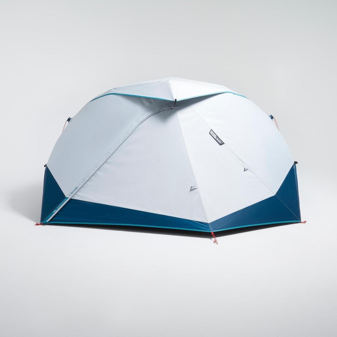 QUECHUA - Camping Tent 2 Seconds Easy, Fresh and Black, 2 Person-White