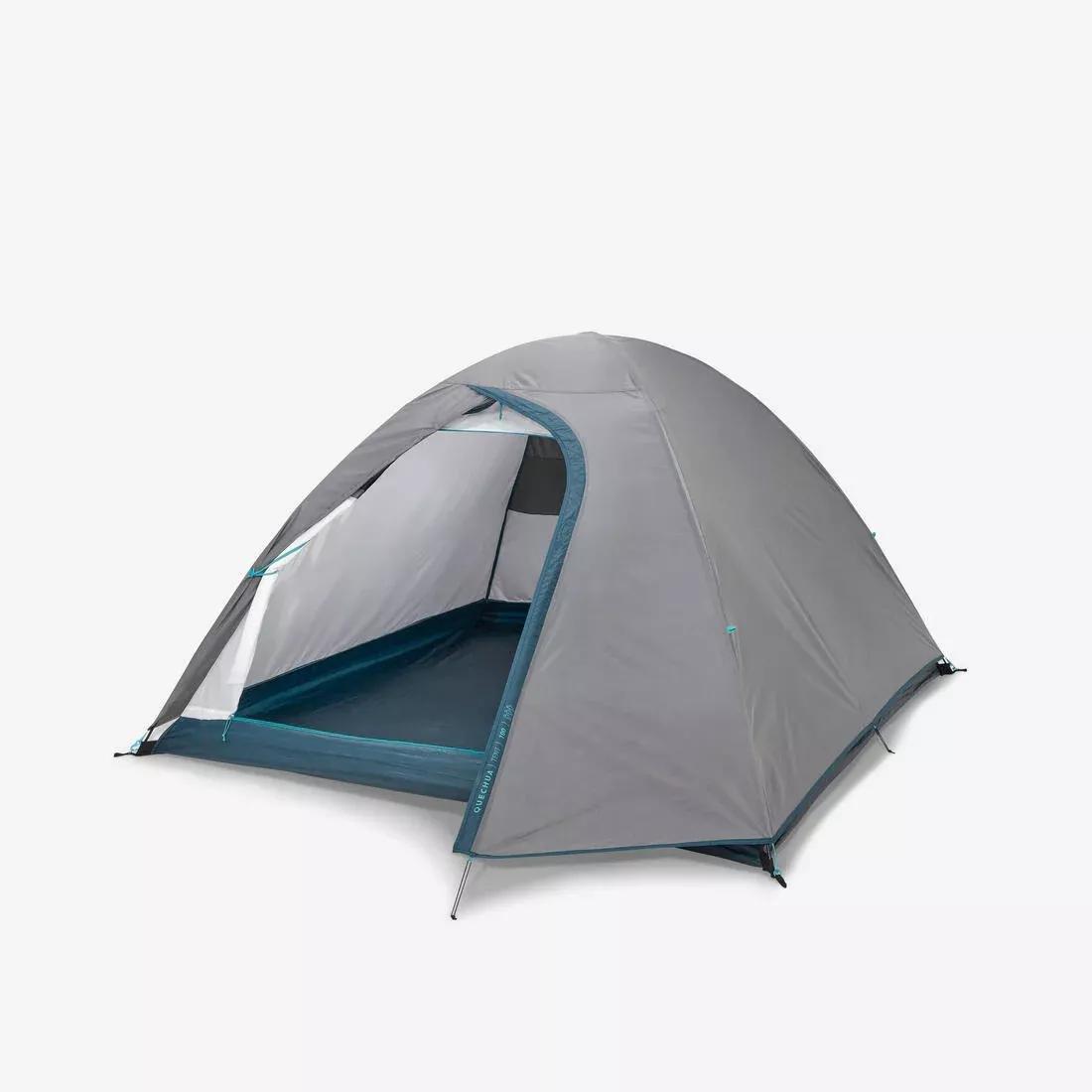 Camping Tent MH100, Grey, 3 Person, No Color, medium