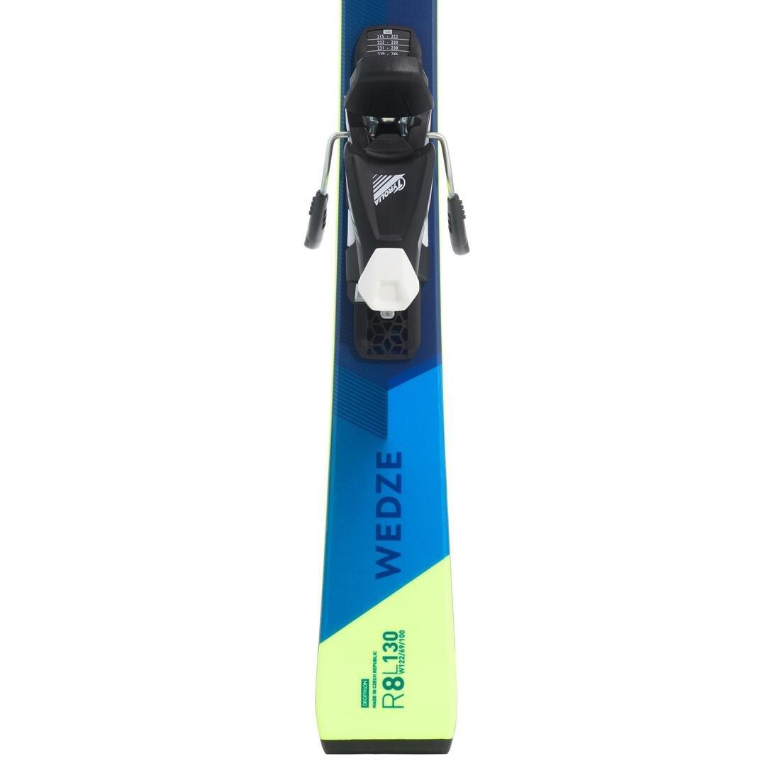 DEFAULT Children's Downhill Skis with Bindings - Blue, No Color, large image number 1