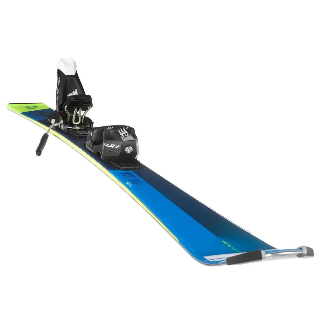 DEFAULT Children's Downhill Skis with Bindings - Blue, No Color, large image number 4