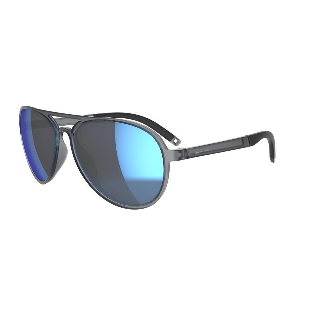 Category 3 MH 500 Hiking Sunglasses, Graphite, No Color, large image number 4