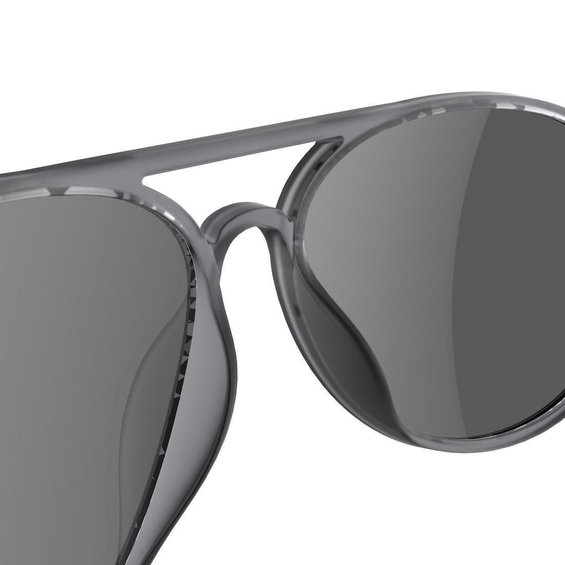Category 3 MH 500 Hiking Sunglasses, Graphite, No Color, large image number 5