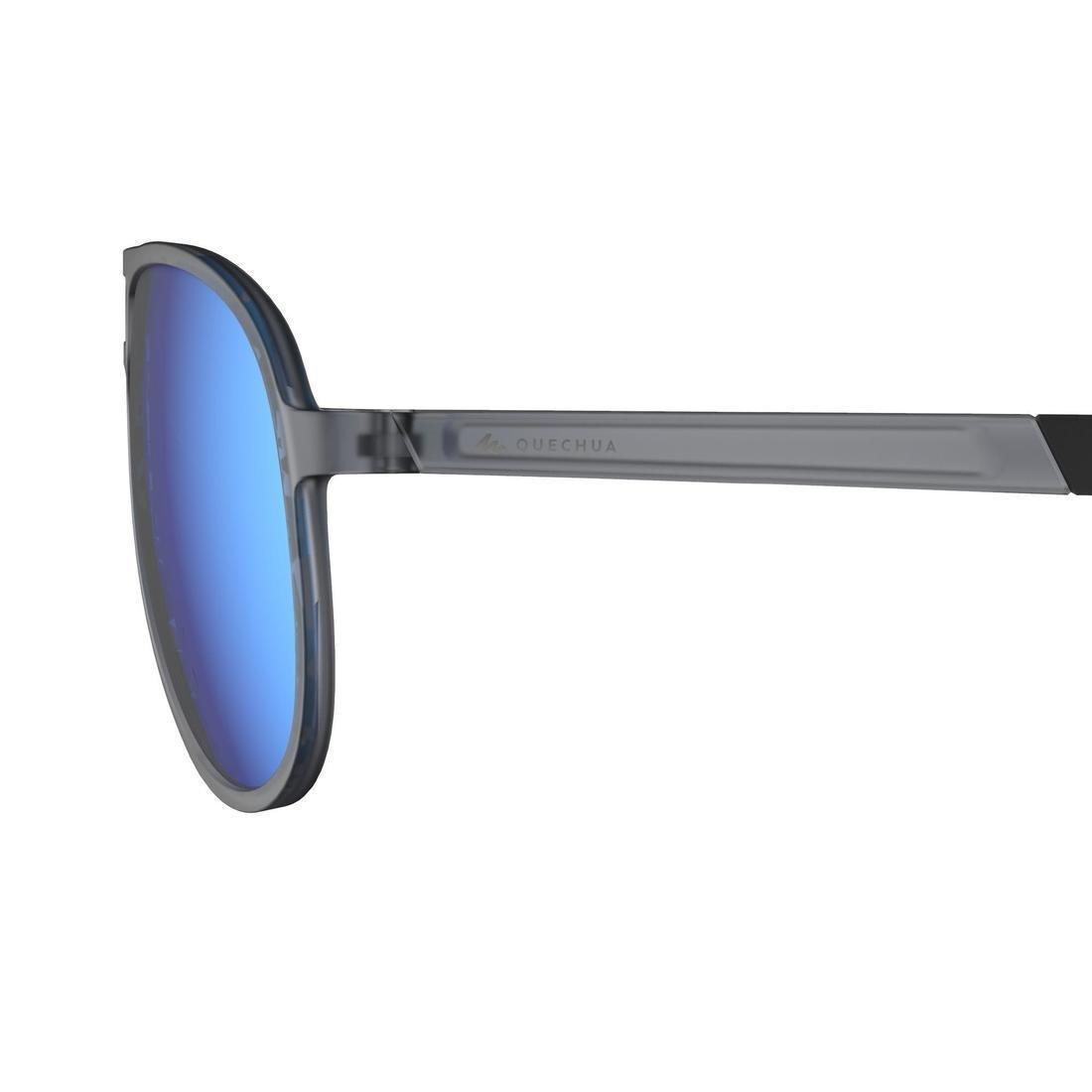 Category 3 MH 500 Hiking Sunglasses, Graphite, No Color, large image number 7