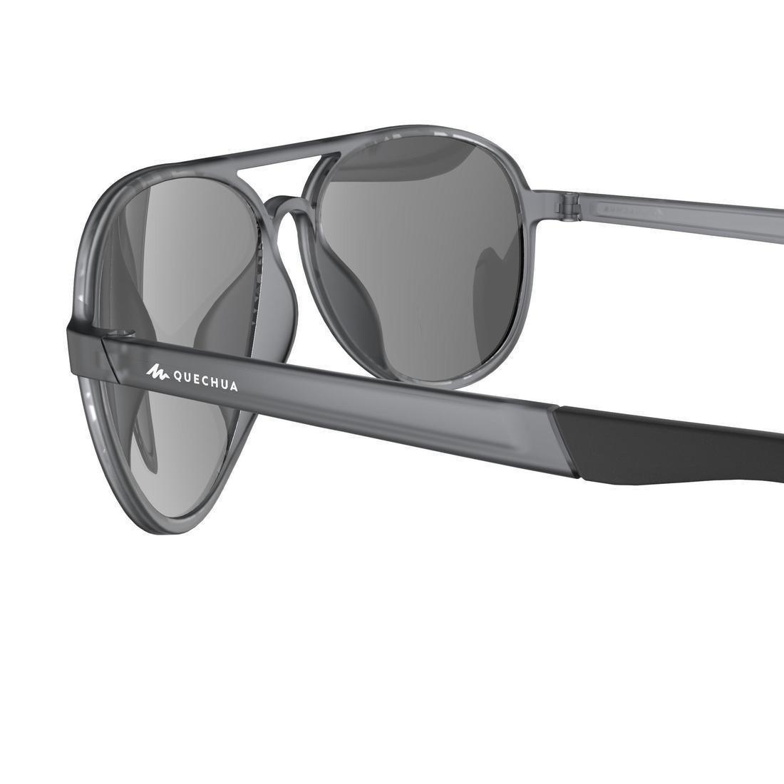 Category 3 MH 500 Hiking Sunglasses, Graphite, No Color, large image number 9
