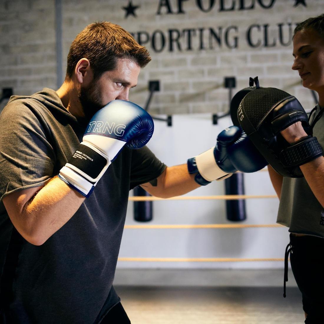 Boxing Training Gloves 120, Blue, No Color, large image number 2