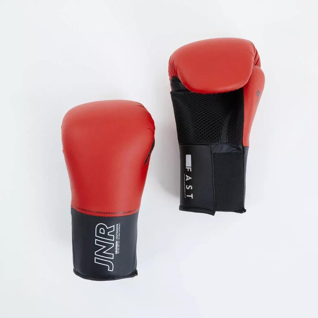 Kids' Boxing Gloves 100, Cherry Red, , medium