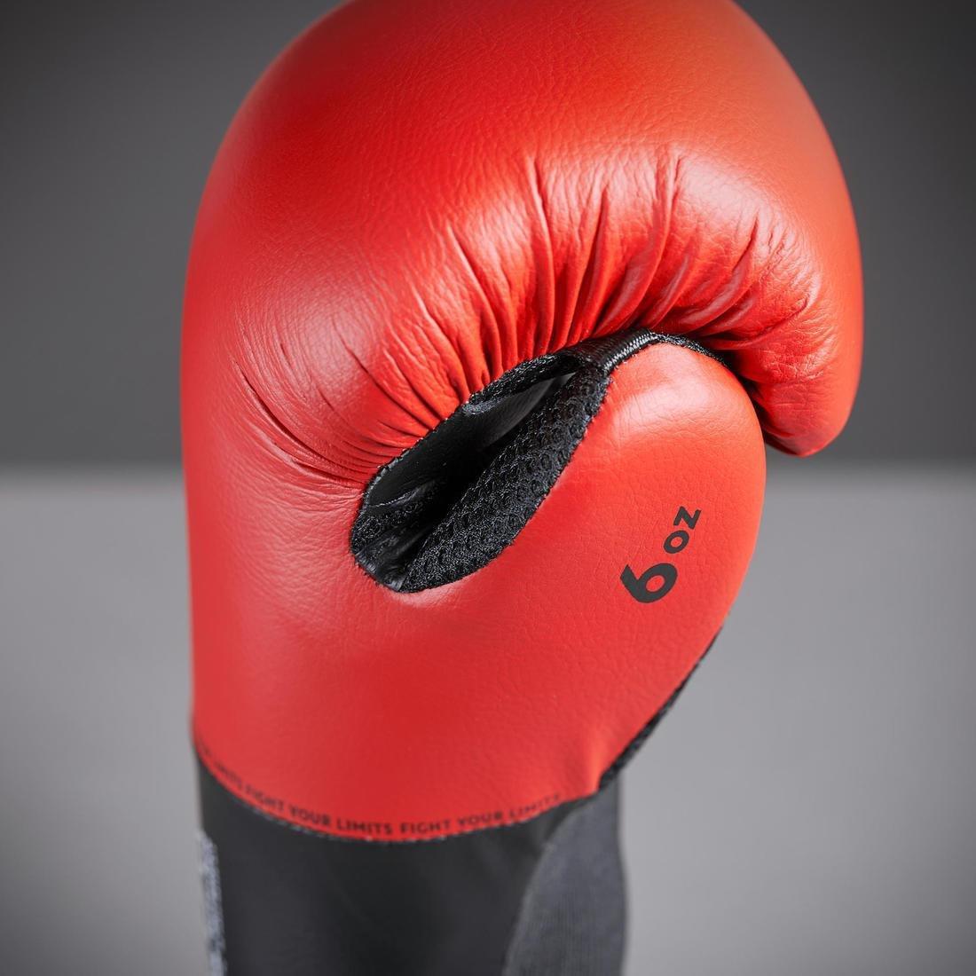 Kids' Boxing Gloves 100, Cherry Red, , large image number 5
