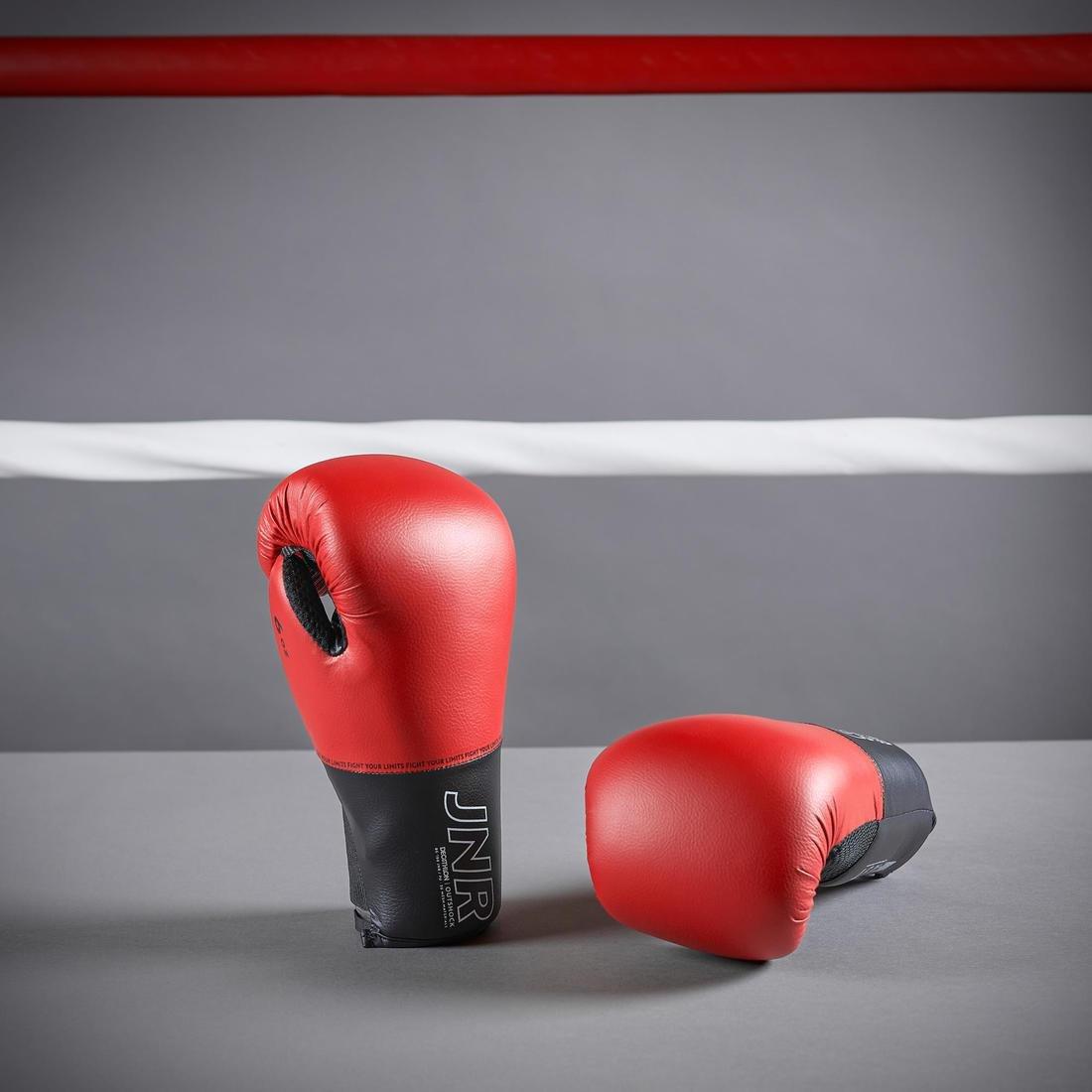 Kids' Boxing Gloves 100, Cherry Red, , large image number 12