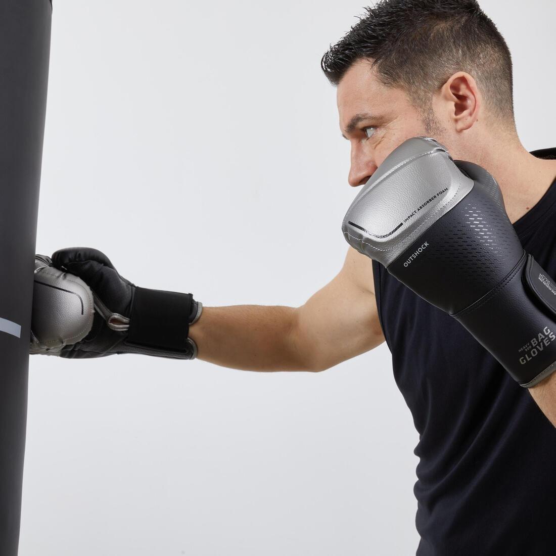 BLACK Punching Bag Gloves 900 Pro Boxing - Black/Silver, , large image number 3