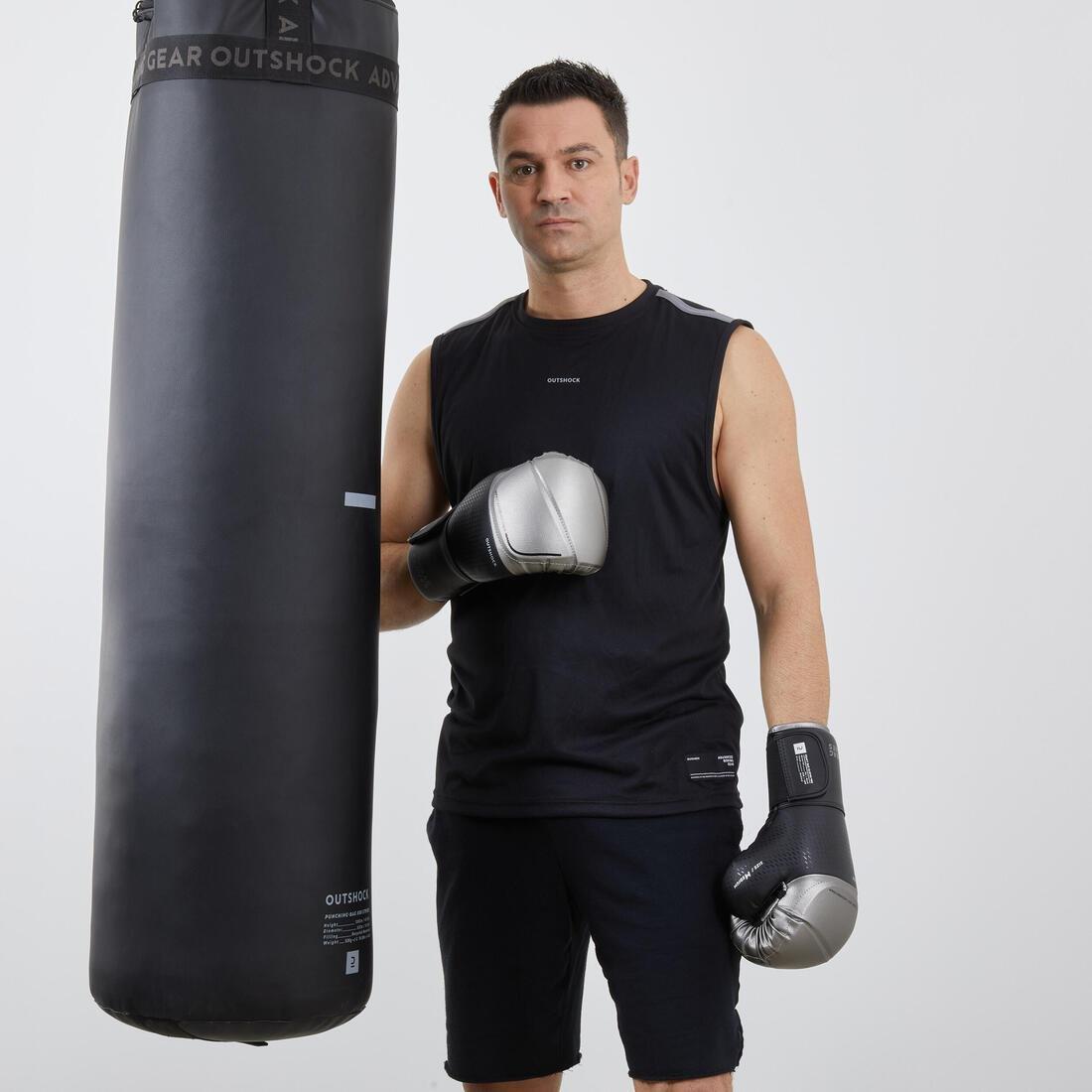 BLACK Punching Bag Gloves 900 Pro Boxing - Black/Silver, , large image number 4