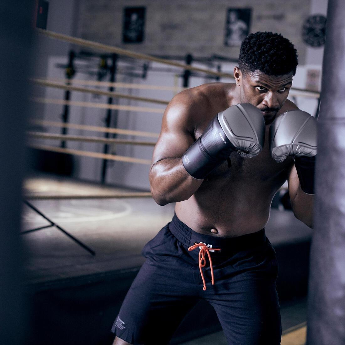 BLACK Punching Bag Gloves 900 Pro Boxing - Black/Silver, , large image number 6