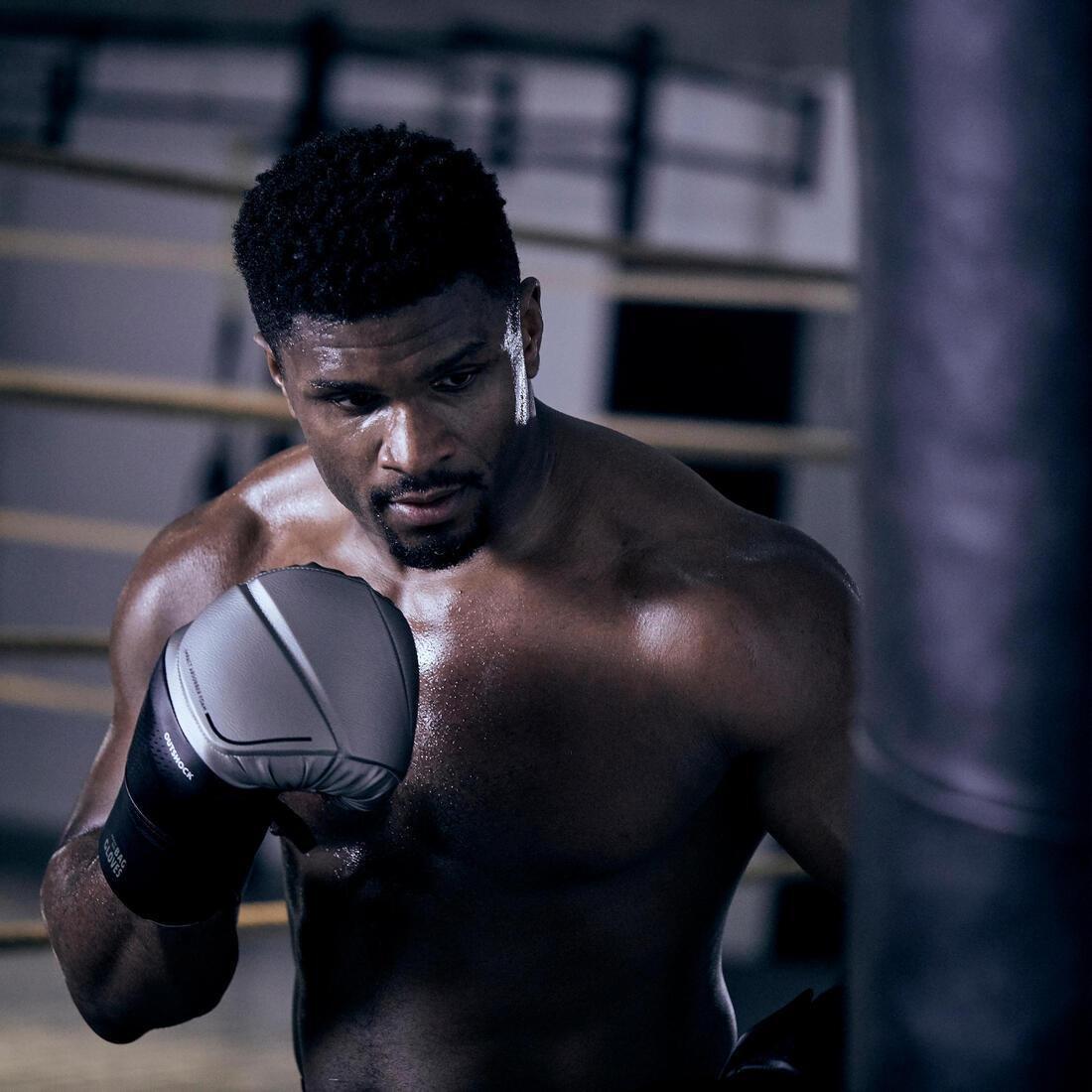 BLACK Punching Bag Gloves 900 Pro Boxing - Black/Silver, , large image number 7