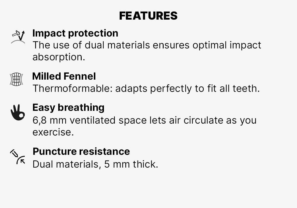 500 Boxing Mouthguard, Charcoal Grey, No Color, large image number 15