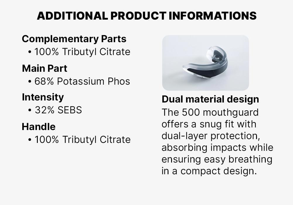 500 Boxing Mouthguard, Charcoal Grey, No Color, large image number 16