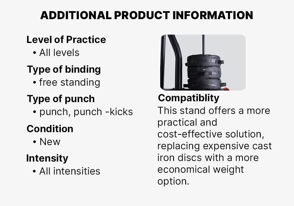 DEFAULT Free-standing Versatile and Weightable Punching Bag Stand 900, No Color, large image number 16