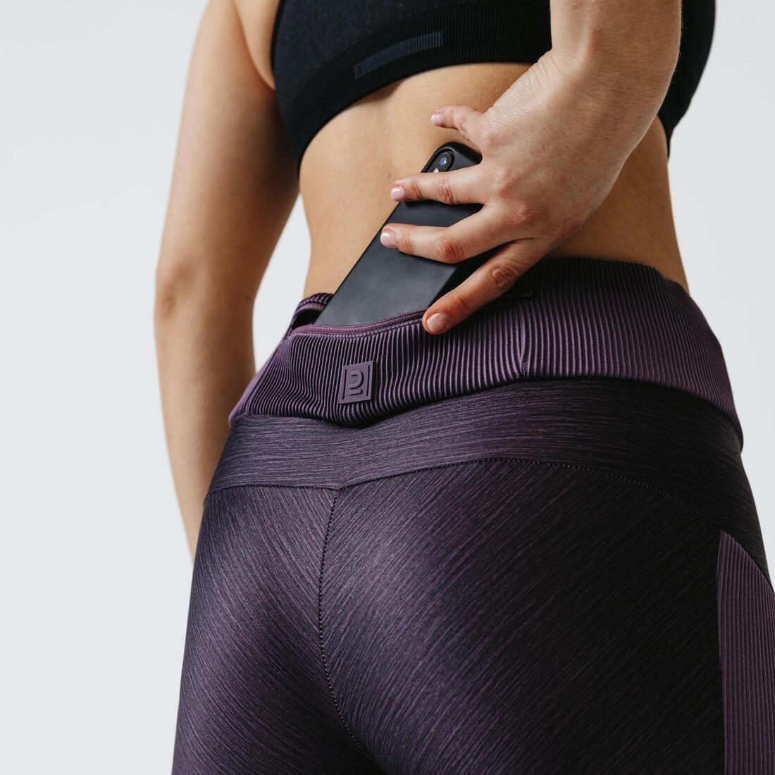 Run Dry+ Feel Tights, Dark Khaki, No Color, large image number 4