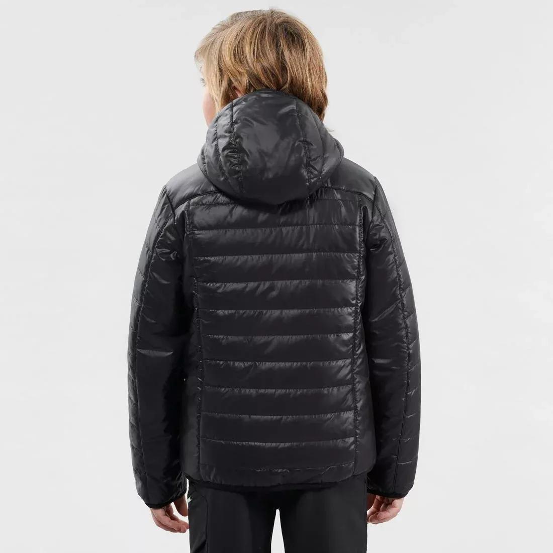 GREEN MH500 Girl Kids' Hiking Padded Jacket, , large image number 7