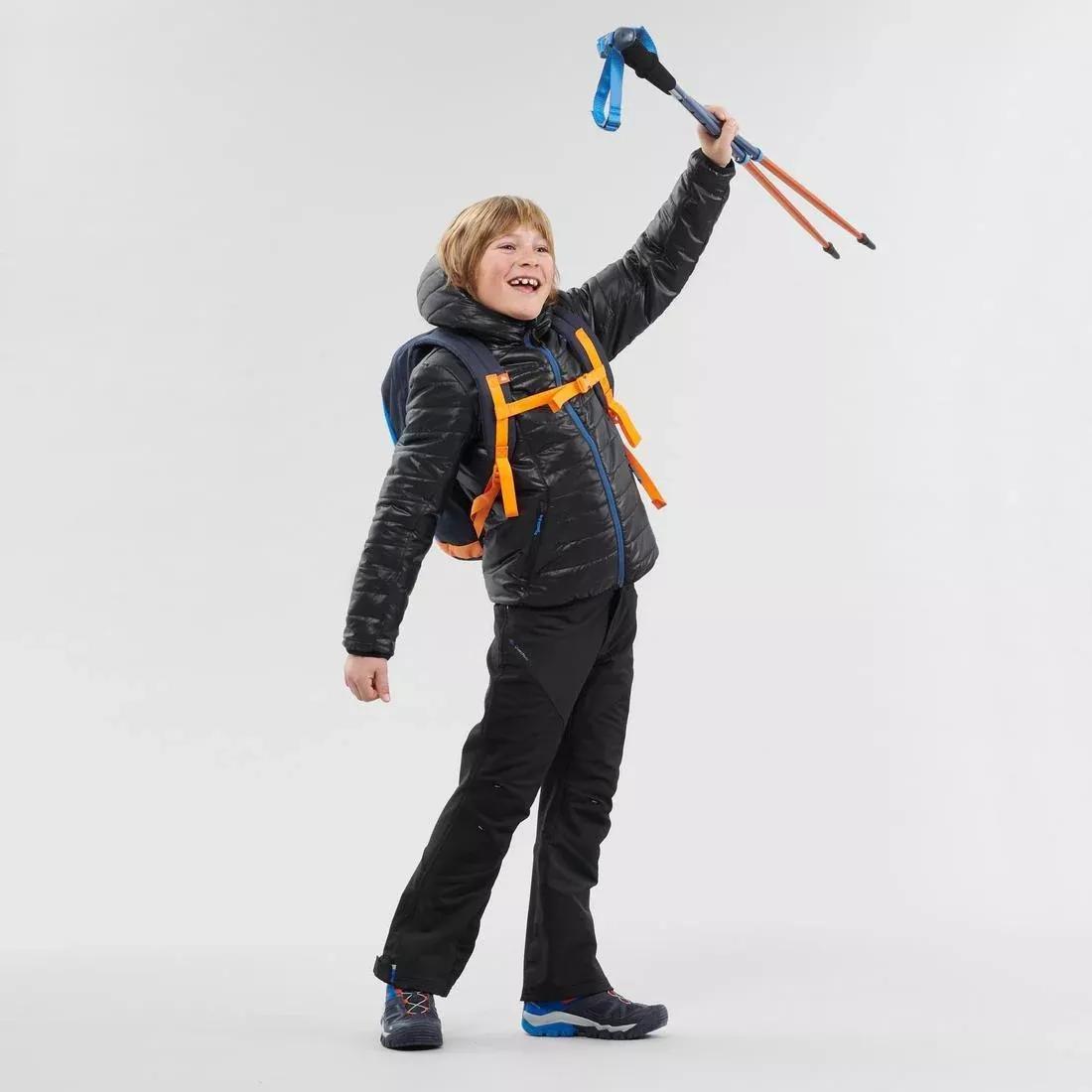 GREEN MH500 Girl Kids' Hiking Padded Jacket, , large image number 8