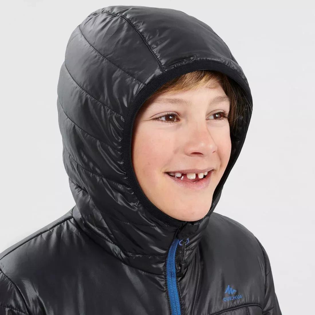 GREEN MH500 Girl Kids' Hiking Padded Jacket, , large image number 9