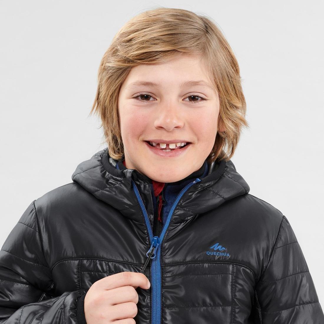 GREEN MH500 Girl Kids' Hiking Padded Jacket, , large image number 10