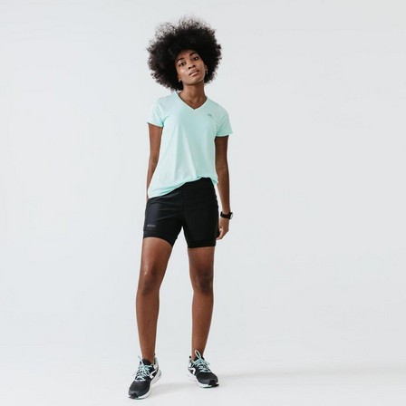 KALENJI - Run Dry +  Shorts With Built-In Briefs, Black