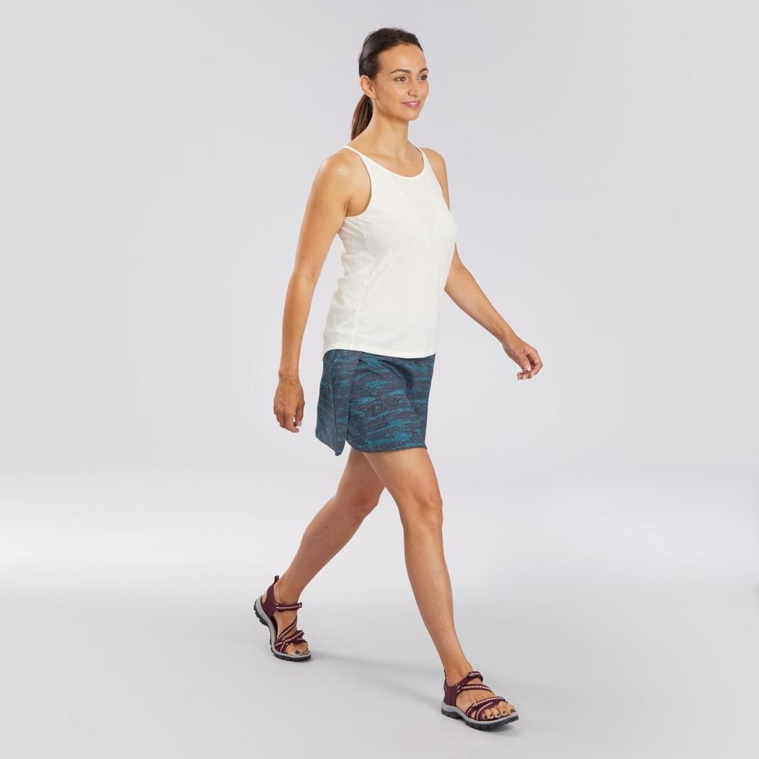 Women Country Walking Vest Top - NH500, Blue, No Color, large image number 10