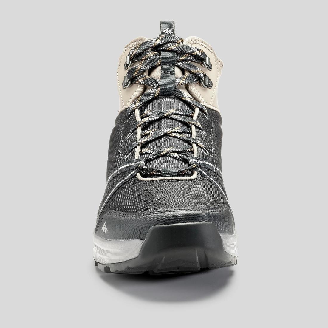 Mens Waterproof Off-Road Hiking Shoes Nh150 Mid Wp, Asphalt Blue, , large image number 8