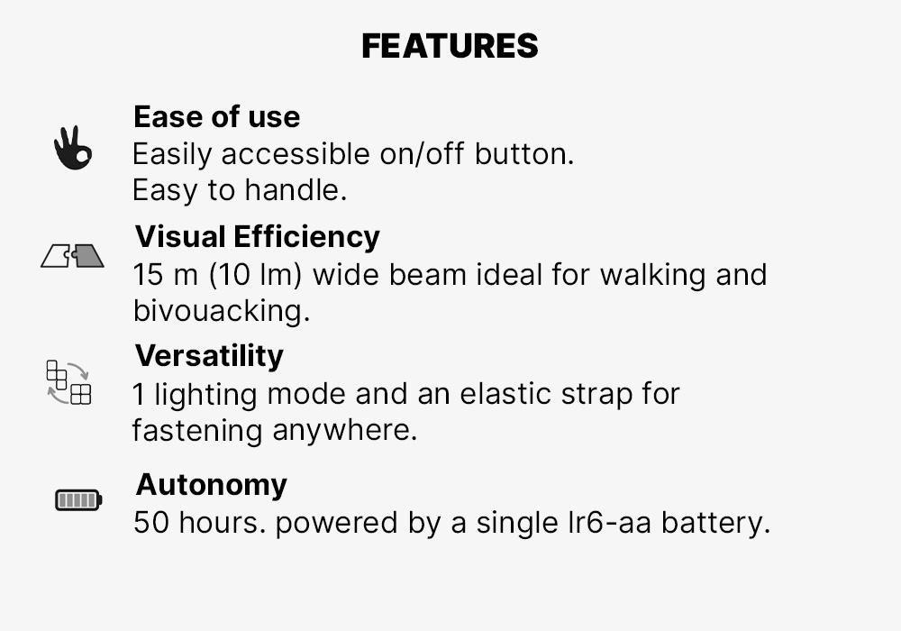 Bivouac Battery Head Torch - Onbright 50 -umen, No Color, large image number 8