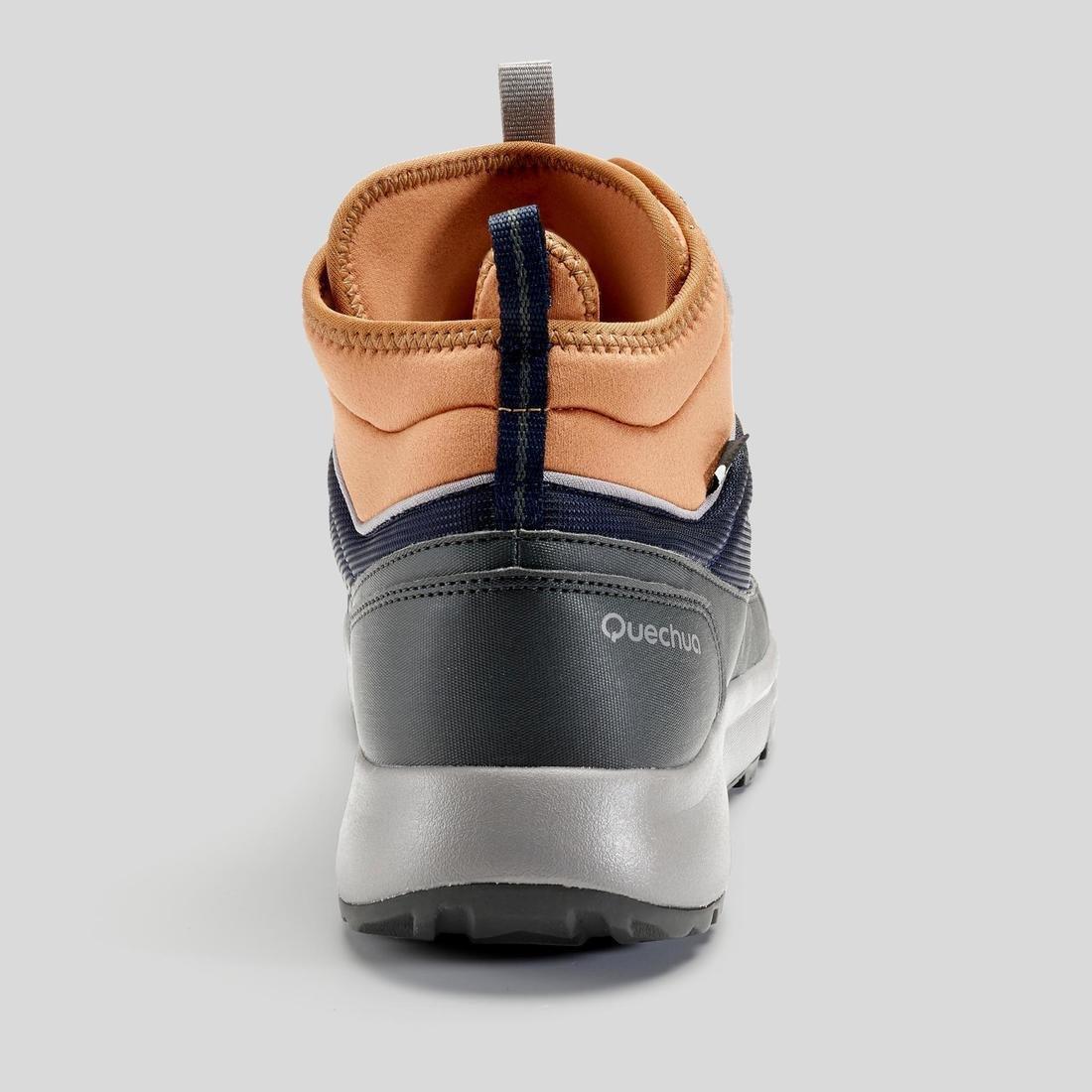 Men Waterproof Walking Boots - NH150 Mid, Black, No Color, large image number 12