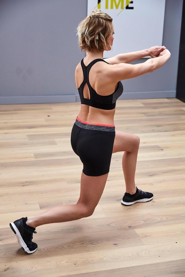 Fitness Skin-Tight Shorts, Black, No Color, large image number 4
