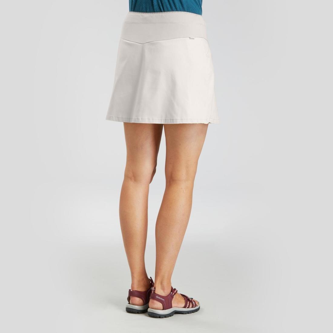 Women Country Walking Skort - Nh500, Cream, , large image number 4