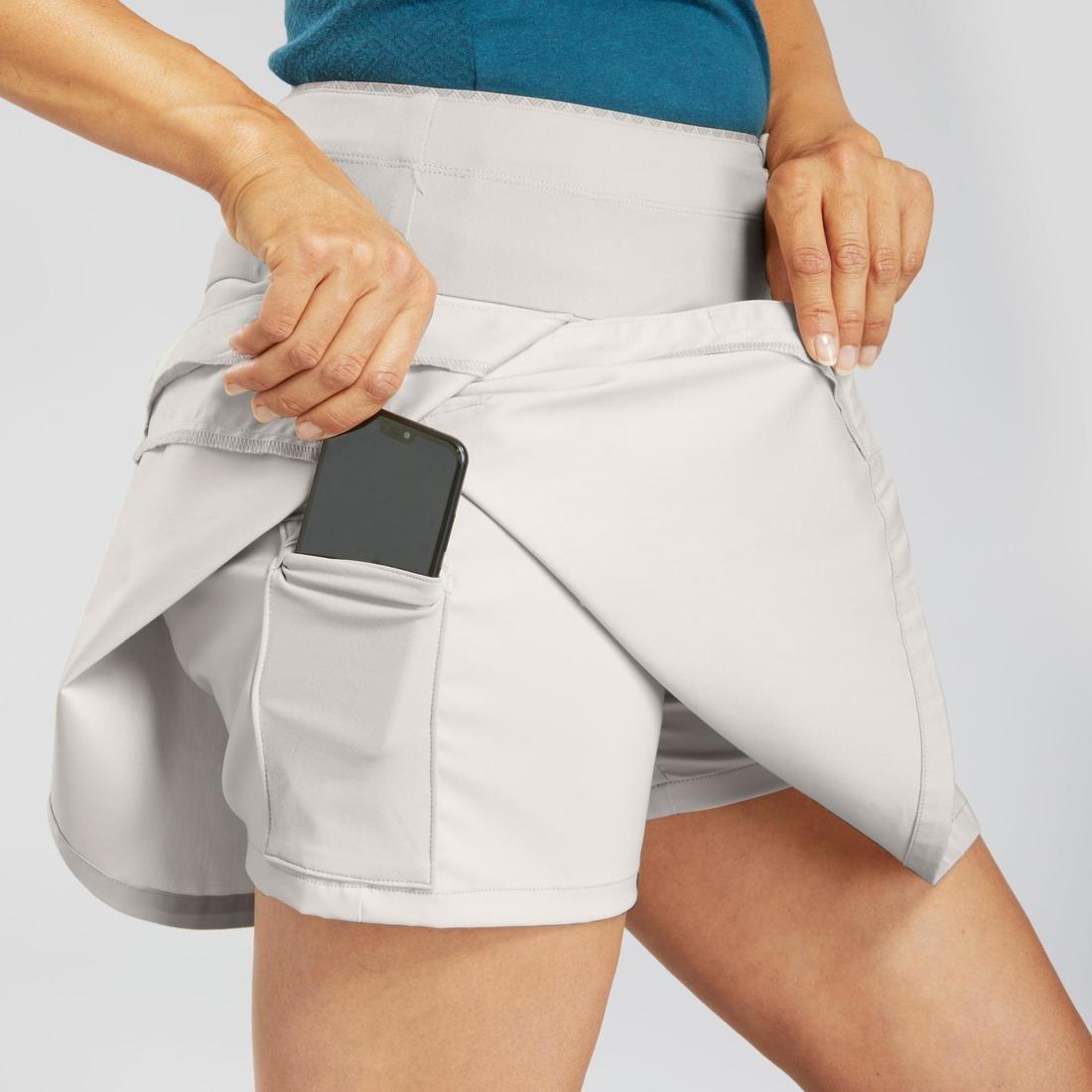 Women Country Walking Skort - Nh500, Cream, , large image number 13