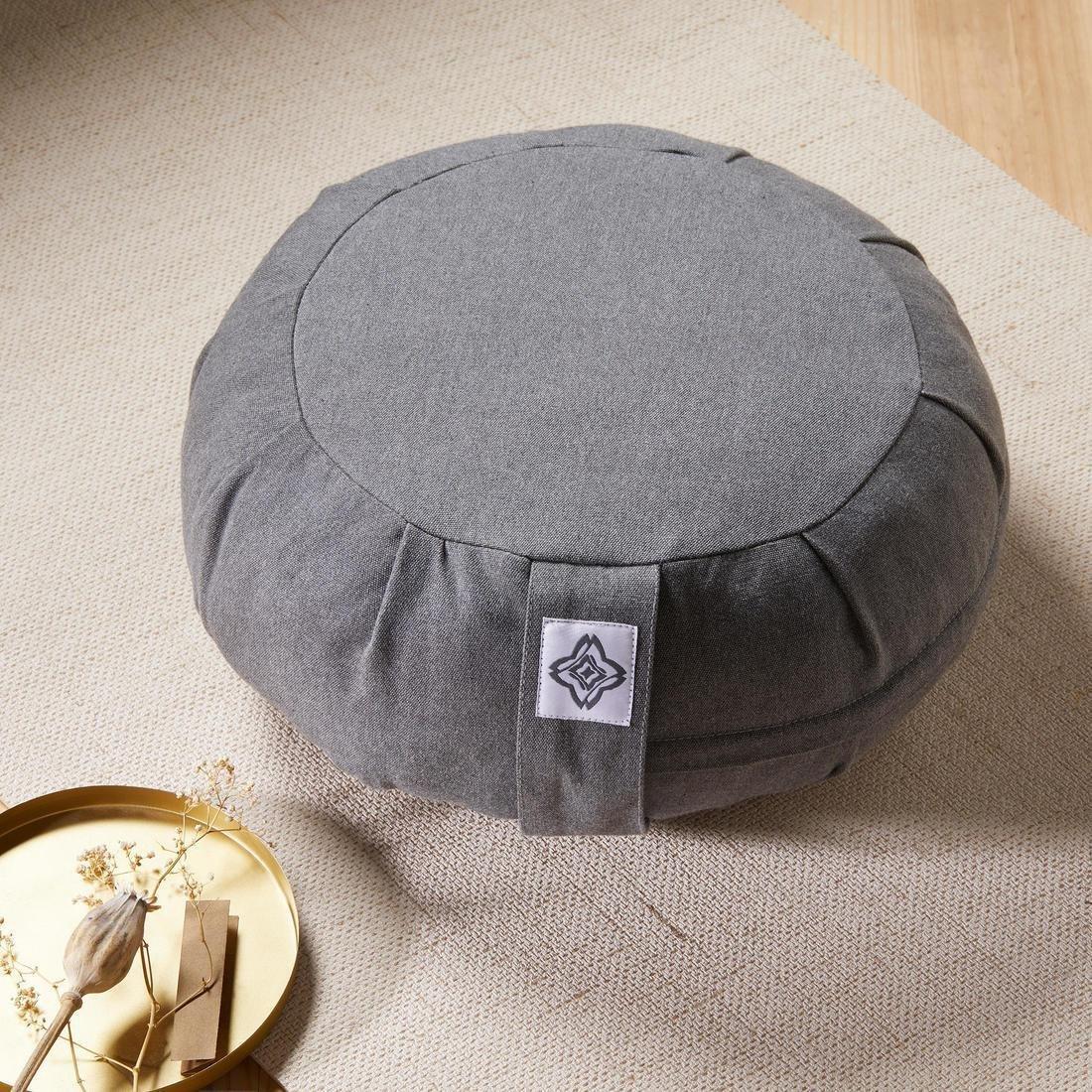 Yoga And Meditation Zafu Cushion, Mottled, No Color, large image number 2