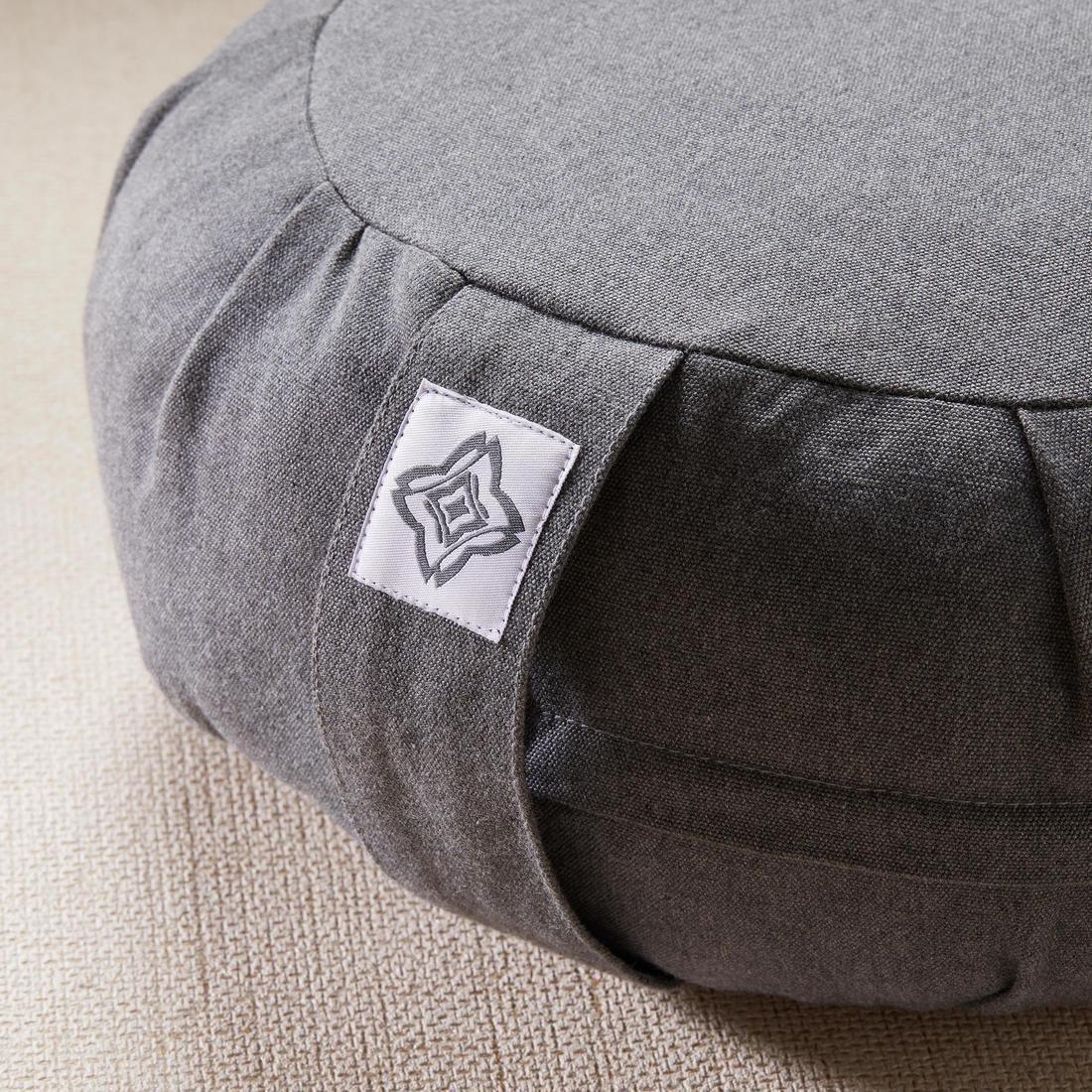 Yoga And Meditation Zafu Cushion, Mottled, No Color, large image number 5