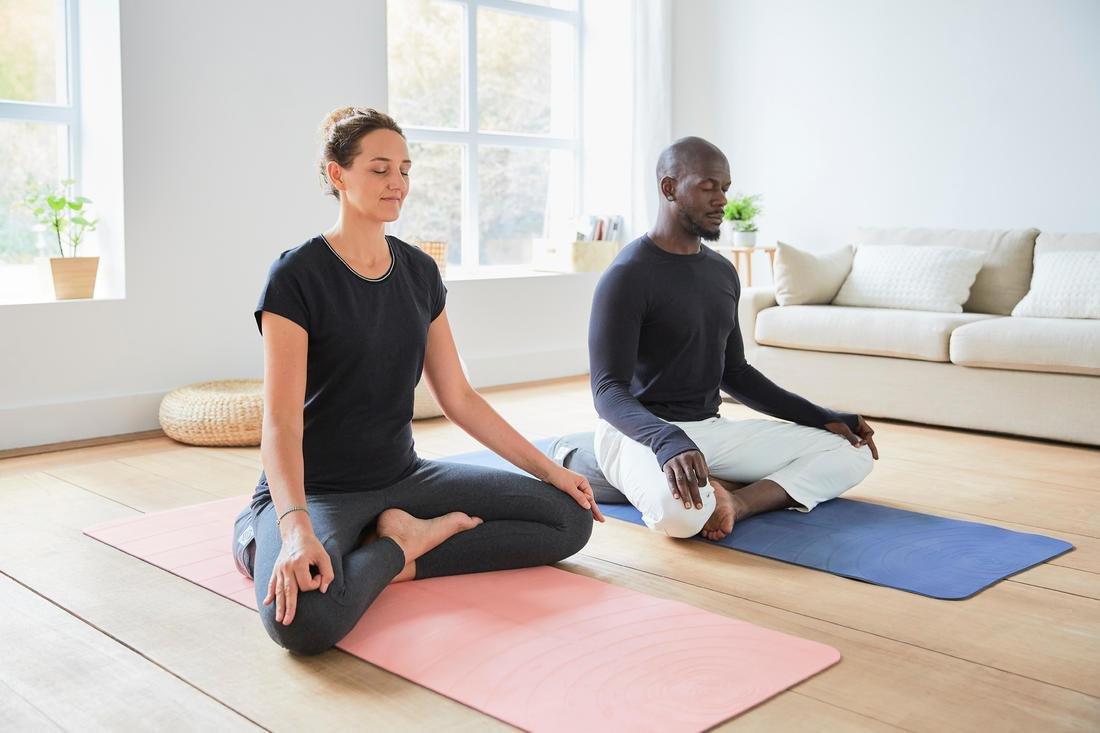 Yoga And Meditation Zafu Cushion, Mottled, No Color, large image number 7