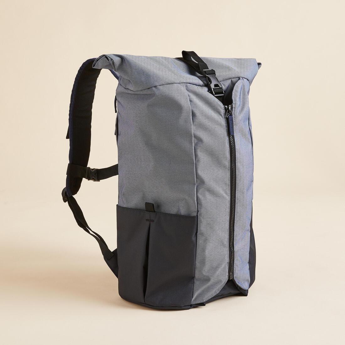 KIMJALY - Yoga Mat Backpack - Blue/Grey, Iced coffee