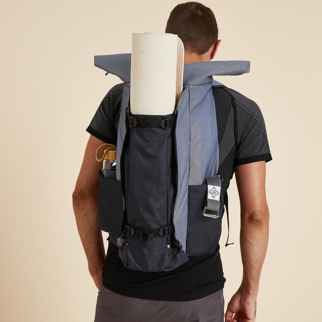 CORIANDER BROWN Yoga Mat Backpack - Blue/Grey, No Color, large image number 2