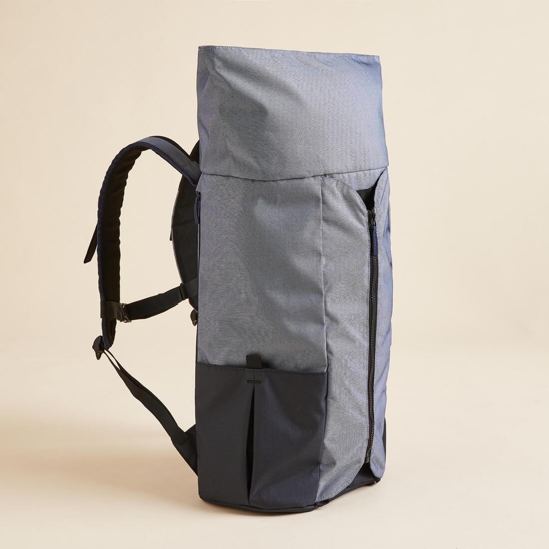 KIMJALY - Yoga Mat Backpack - Blue/Grey, iced coffee