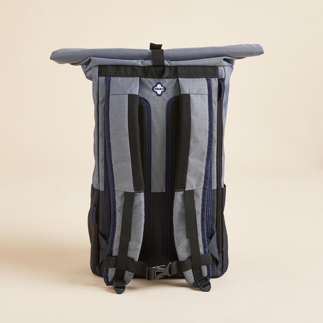 CORIANDER BROWN Yoga Mat Backpack - Blue/Grey, No Color, large image number 4