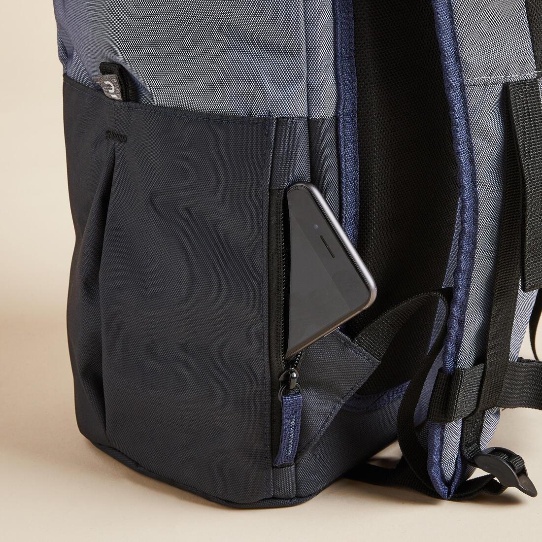 KIMJALY - Yoga Mat Backpack - Blue/Grey, iced coffee